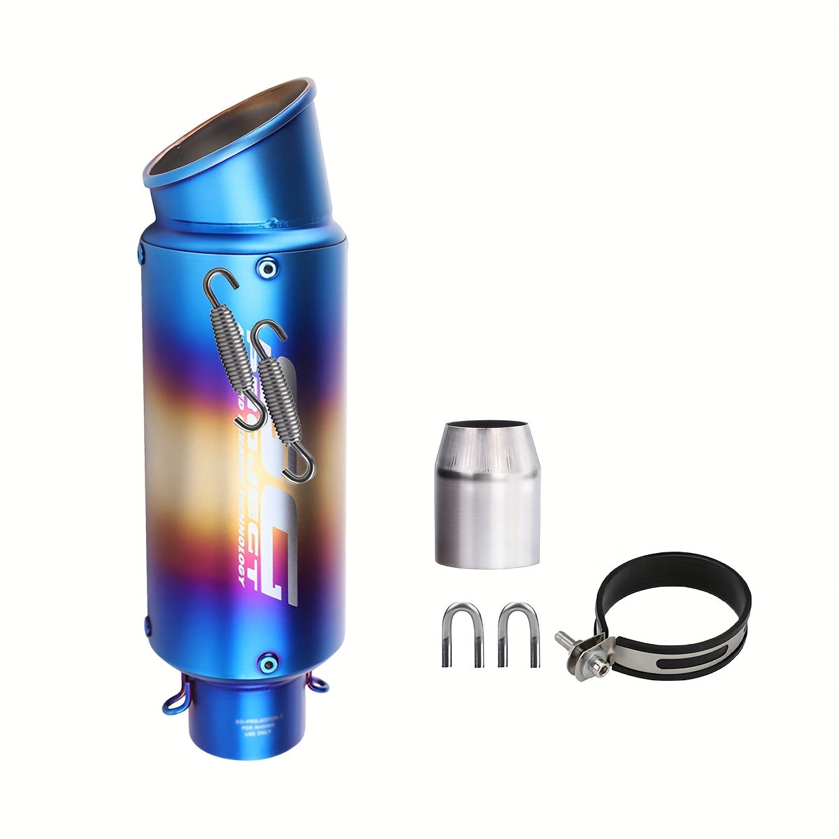 ANMIEN Sturdy Motorcycle Exhaust Pipe - 51/60Mm Diameter, Made of Stainless Steel, Compatible with NMAX 125/155, for Suzuki GSX650F, GSX1250, GSX650R, Motorcycle Exhaust, Enhances Vehicle Performance, Stylish Exhaust Design