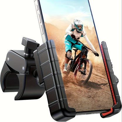 Miracase Motorcycle Phone Mount, [Support Video Recording] Bike Phone Holder, [Quick Lock] Bicycle Phone Mount Handlebar Cell Phone Clamp for Scooter, Friendly Compatible with iPhone Samsung, All Phones, Christmas Gifts, Christmas Big Deal!
