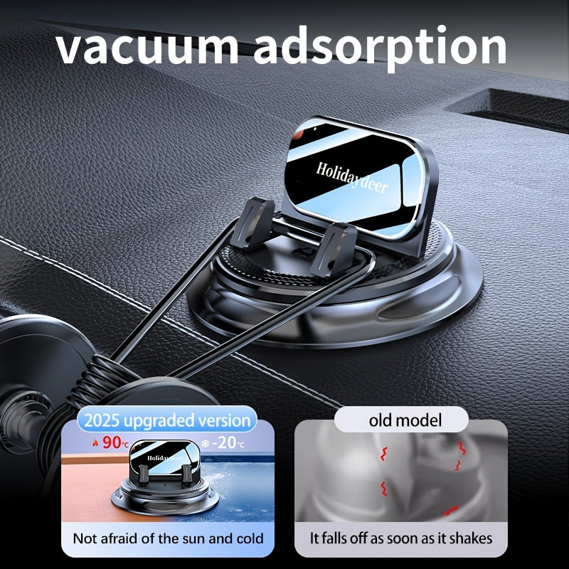 [2025 New Car Mount] 360° Rotating Car Mount Car Phone Holder Stand Upgraded Handsfree Stand Phone Holder for Car Compatible with Iphone Android