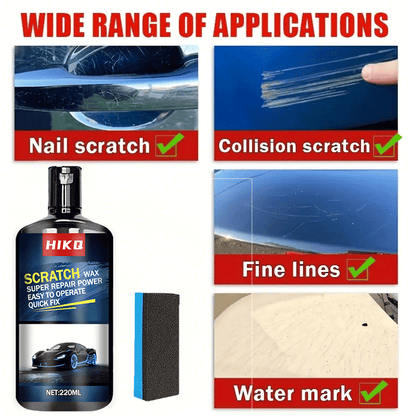 7.44oz Professional Scratch Repair Wax | Fast-Acting, Multi-Surface Scratch Remover for Cars, Motorcycles, Furniture & Appliances - Restores Surfaces to Like-New Condition in Minutes, Ideal for Car and Motorcycle Maintenance