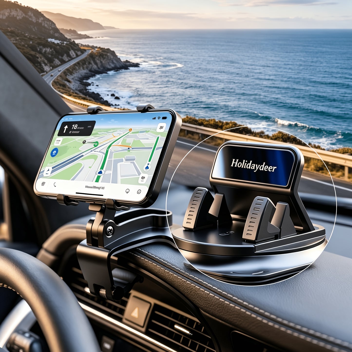 Multifunctional Mobile Phone Holder, Car Holder, Stable, 360-Degree Rotating, Suitable for Various Types of Mobile Phone Holders
