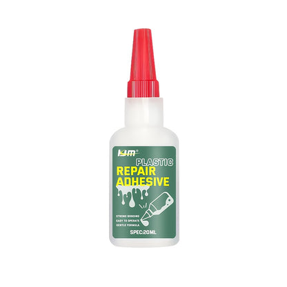 KJM Liquid Instant Adhesive & Repair Glue - Quick-Dry Strong Bonding Agent for Cars, Auto Body, Bumpers, Headlights, Mirrors, Plastic & Metal Surfaces - No-Mix Formula (Liquid Applicator Tube) - Car Restoration Adhesive