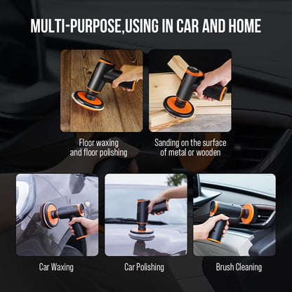100W Wireless Rechargeable Car Waxing Machine- Small Polisher Locomotive With Repair Scratch- For Multifunctional Portable Polishing!
