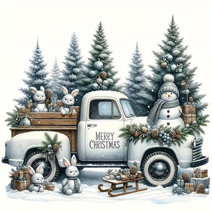 (2 Pack) Merry Christmas Vinyl Stickers Great for laptops bottle truck phone motorcycle window wall and cup Christmas stickers